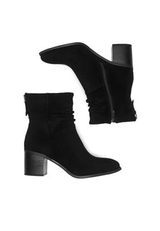 Jenny Fairy Botki MARTINA WS14438-22 Czarny. Kolor: czarny. Materiał: materiał