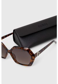 Guess okulary przeciwsłoneczne damskie kolor brązowy. Kolor: brązowy #6