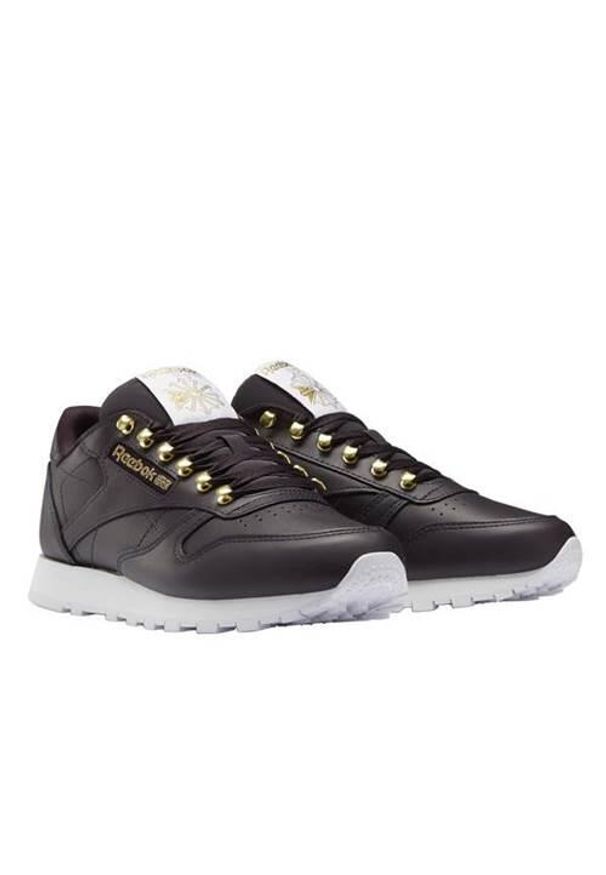 Buty do chodzenia damskie Reebok CL Lthr. Zapięcie: sznurówki. Kolor: wielokolorowy, czarny. Materiał: guma, materiał, syntetyk. Szerokość cholewki: normalna. Sport: turystyka piesza