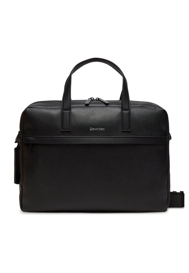 Calvin Klein Torba na laptopa Ck Must Func. 2G Laptop Bag K50K511851 Czarny. Kolor: czarny. Materiał: skóra