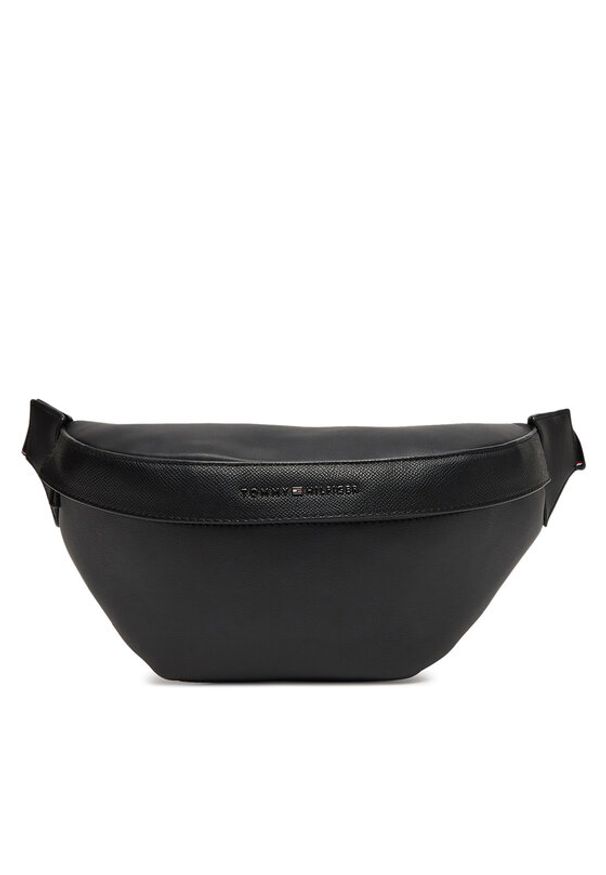 TOMMY HILFIGER - Tommy Hilfiger Saszetka nerka Th Corp Bumbag AM0AM13226 Czarny. Kolor: czarny. Materiał: skóra