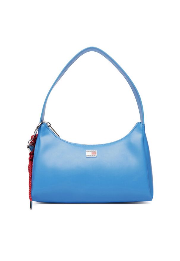 Tommy Jeans Torebka Tjw City Charm Shoulder Bag AW0AW18458 Niebieski. Kolor: niebieski. Materiał: skórzane