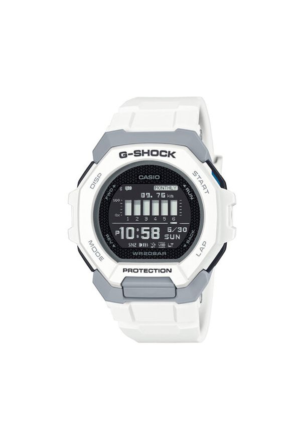 G-Shock Zegarek GBD-300-7ER Biały. Kolor: biały. Materiał: syntetyk