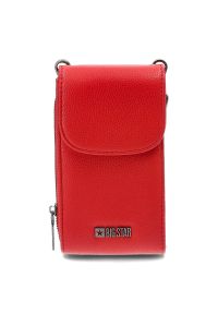 Big Star Accessories - Torba damska Big Star, typu phone bag wykonana z miękkiej ziarnistej skóry ekologicznej, czerwona, JJ574123. Kolor: czerwony. Materiał: skóra ekologiczna #1