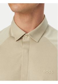 BOSS Koszula Excurse S 50554450 Beżowy jasny Regular Fit. Kolor: beżowy. Materiał: bawełna #3