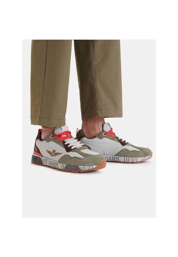 Sneakersy Aeronautica Militare. Wzór: kolorowy