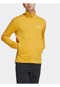 Adidas - adidas Bluza IB1815 Żółty Slim Fit. Kolor: żółty. Materiał: syntetyk #8