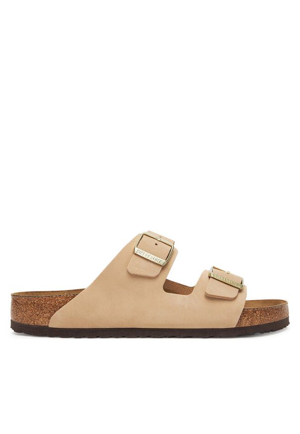 Klapki Birkenstock. Kolor: beżowy