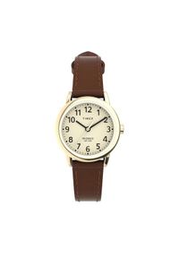 Timex Zegarek Easy Reader TW2V75400 Brązowy. Kolor: brązowy