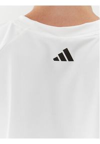 Adidas - adidas Koszulka techniczna BLUV Print Performance IL9577 Biały Loose Fit. Kolor: biały. Materiał: syntetyk. Wzór: nadruk