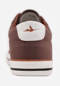 Born2be - Brązowe Klasyczne Trampki z Kauczukowym Noskiem Olithethis. Okazja: na co dzień. Kolor: brązowy. Materiał: kauczuk. Styl: klasyczny #4