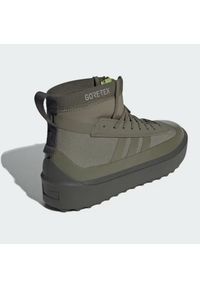 Adidas - Buty adidas Znsored High Gore-Tex M IE9408 zielone. Wysokość cholewki: za kostkę. Kolor: zielony. Materiał: materiał. Szerokość cholewki: normalna. Technologia: Gore-Tex #8