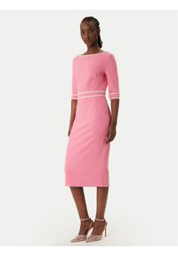 Rinascimento Sukienka koktajlowa CFC0127991003 Różowy Slim Fit. Kolor: różowy. Materiał: syntetyk. Styl: wizytowy #1