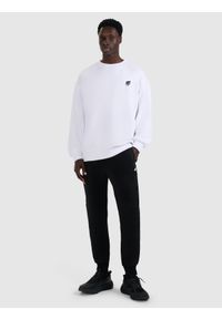 4f - 4F Spodnie dresowe joggery męskie - czarne S. Kolor: czarny. Materiał: dresówka #1