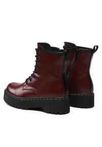 Jenny Fairy Trapery WS5207-11 Bordowy. Kolor: czerwony. Materiał: skóra #2
