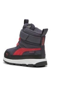 Puma - Buty dla małych dzieci PUMA Evolve PUMA Galactic Gray Tart Cherry Black Red. Kolor: szary, wielokolorowy, czarny, czerwony