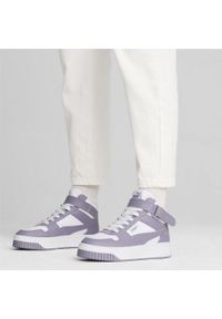 Puma - Damskie sneakersy Carina Street Mid PUMA White Pale Plum Purple. Kolor: fioletowy, wielokolorowy, biały. Sezon: lato