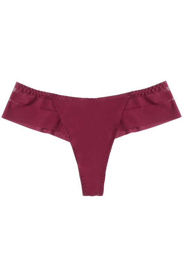 Intica - Sportowe majtki trójkątne z wysokiej jakości materiałów Earlene. Kolor: czerwony. Materiał: materiał