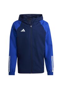 Kurtka sportowa męska Adidas Tiro 23 Competition All-Weather. Kolor: niebieski