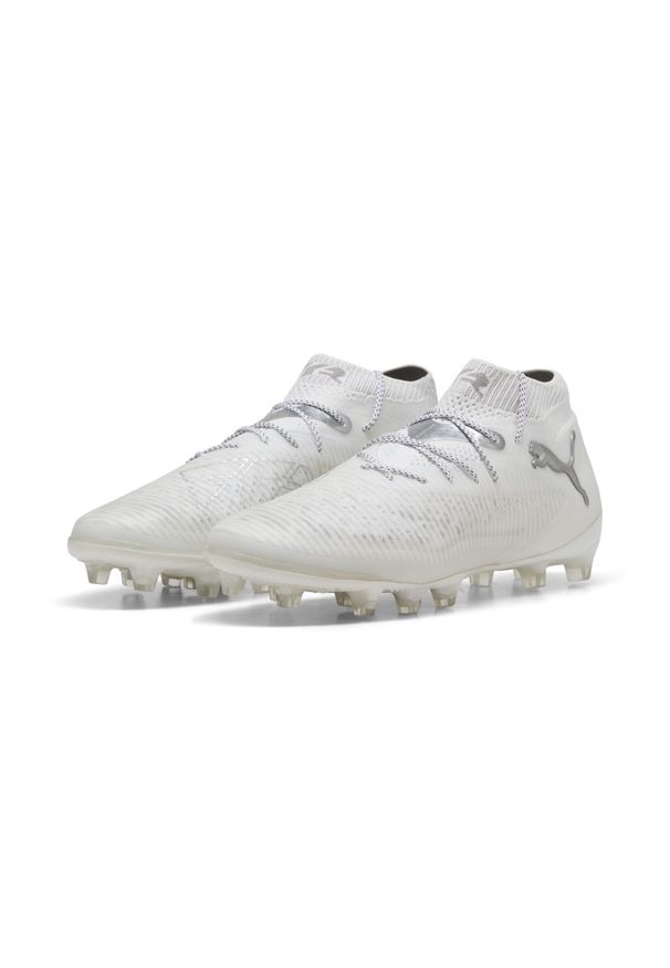 Puma - Buty piłkarskie FUTURE 8 ULTIMATE AG PUMA White Matte Silver Gray. Kolor: szary, biały, wielokolorowy. Sport: piłka nożna