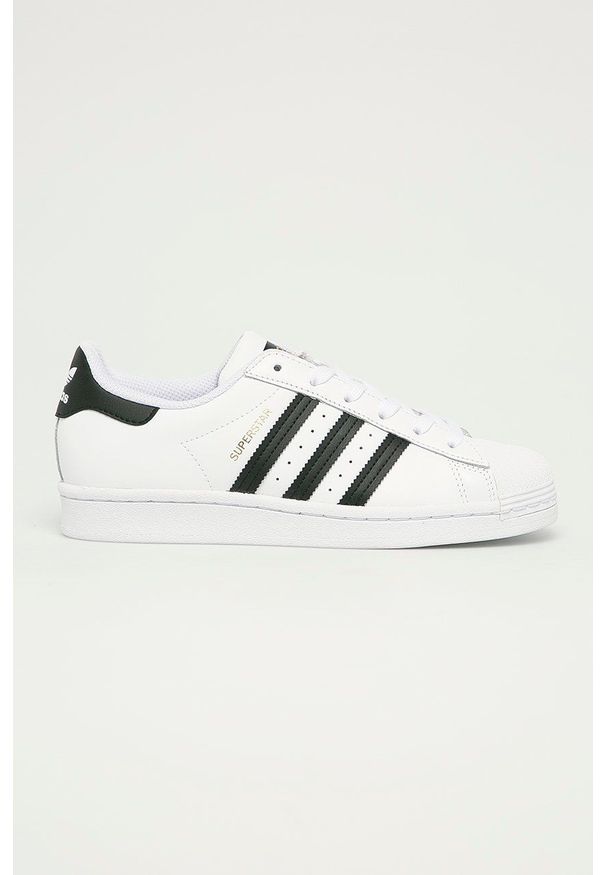 adidas Originals - Buty skórzane Superstar. Nosek buta: okrągły. Zapięcie: sznurówki. Kolor: biały. Materiał: skóra. Model: Adidas Superstar