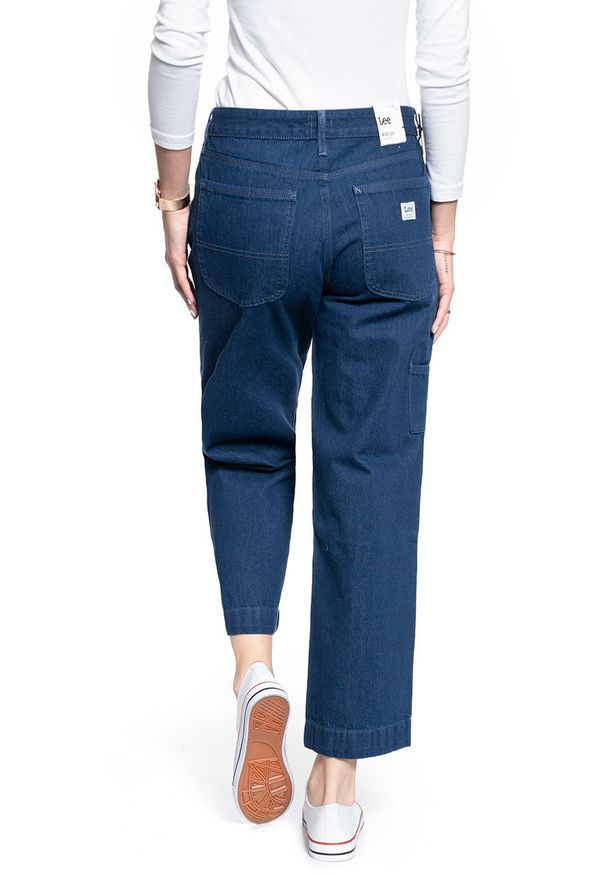 Lee - DAMSKIE SPODNIE JEANSOWE LEE WIDE LEG CARPENTER L31HKEIV 112107142