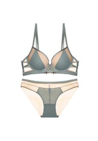 Intica - Komplet bielizny z podtrzymującym biustonoszem i figami Botakoz. Kolor: wielokolorowy. Materiał: materiał
