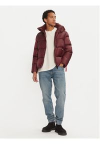 After Label - AFTER LABEL Kurtka puchowa Chamonix A00015 Bordowy Regular Fit. Kolor: czerwony. Materiał: syntetyk