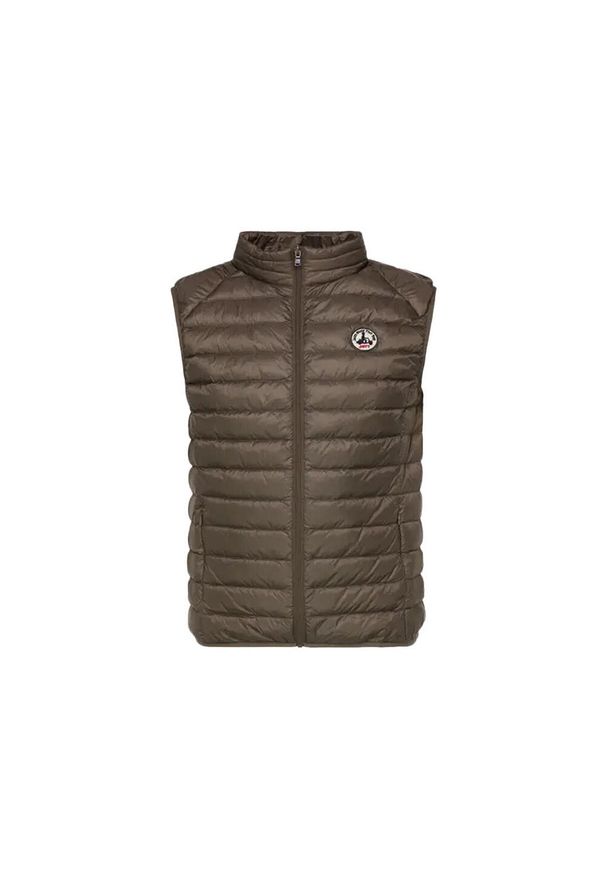 Jott - Kurtka puchowa bez rękawów JOTT Tom. Okazja: na co dzień. Kolor: wielokolorowy, beżowy, brązowy. Materiał: puch. Długość rękawa: bez rękawów. Styl: casual