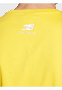 New Balance T-Shirt MT23502 Żółty Relaxed Fit. Kolor: żółty. Materiał: bawełna #3