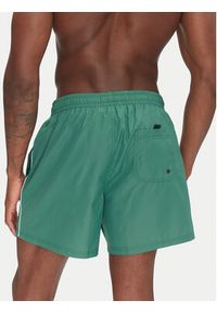 Pepe Jeans Szorty kąpielowe Logo PMB10419 Zielony Regular Fit. Kolor: zielony. Materiał: syntetyk