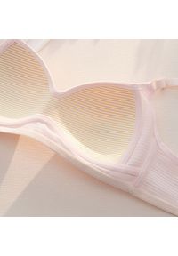 Intica - Biustonosz bezszwowy bez fiszbin codzienny elegancki Sibylle. Kolor: różowy. Materiał: skóra, materiał #5