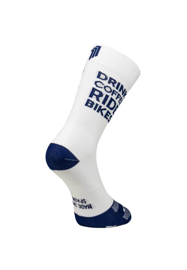 SPORCKS - Skarpetki Sporcks Drink Coffee. Kolor: niebieski. Sport: kolarstwo