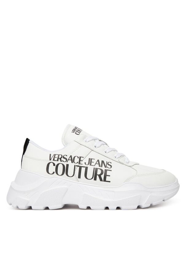 Versace Jeans Couture Sneakersy 79YA3SC1 Biały. Kolor: biały. Materiał: skóra