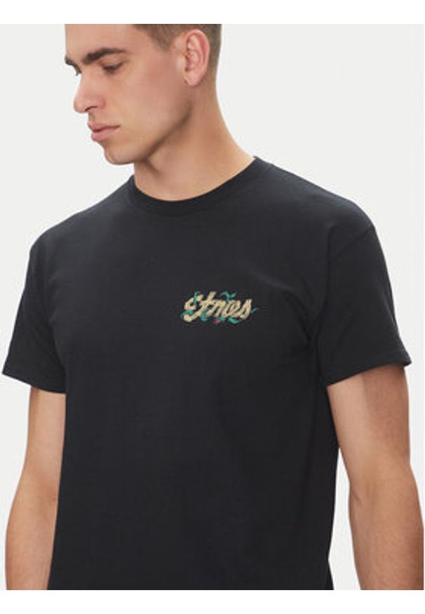 Etnies T-Shirt Rose Arrow 4130004131 Czarny Regular Fit. Kolor: czarny. Materiał: bawełna