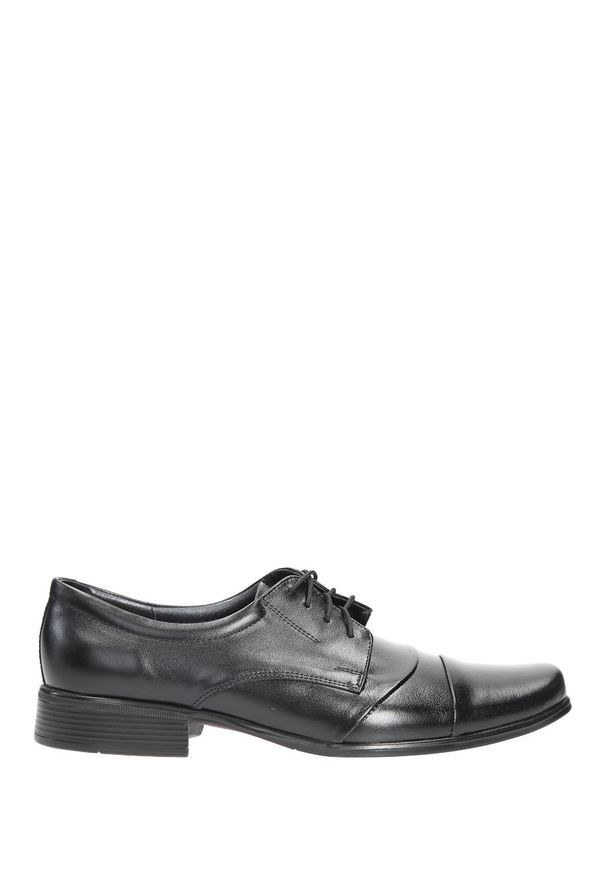 Windssor - Czarne buty wizytowe skórzane sznurowane windssor 293. Kolor: czarny. Materiał: skóra. Styl: wizytowy
