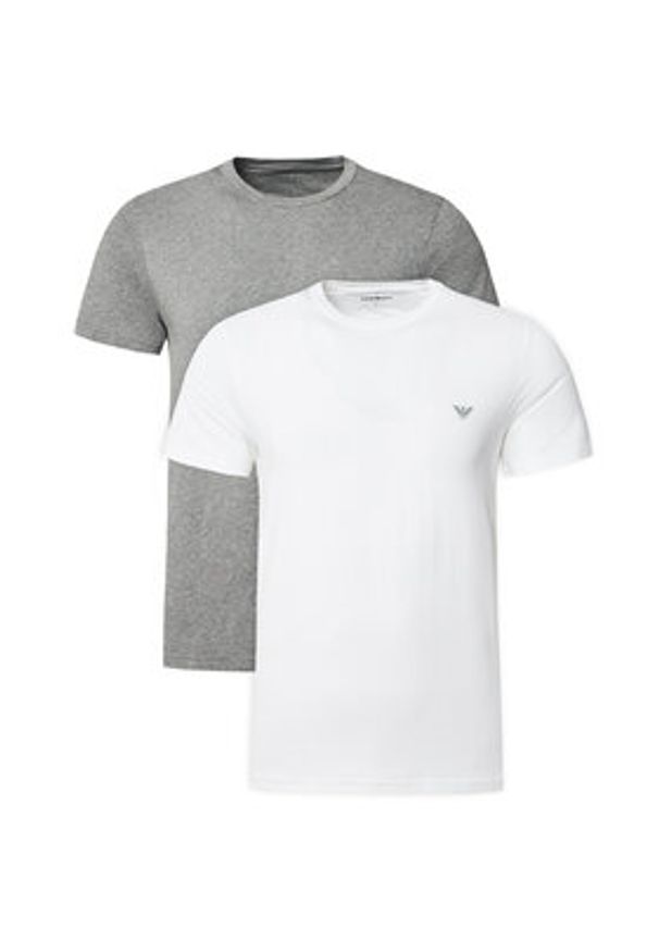 Emporio Armani Underwear Komplet 2 t-shirtów EM000391 AF10776 M8074 Kolorowy Regular Fit. Materiał: bawełna. Wzór: kolorowy