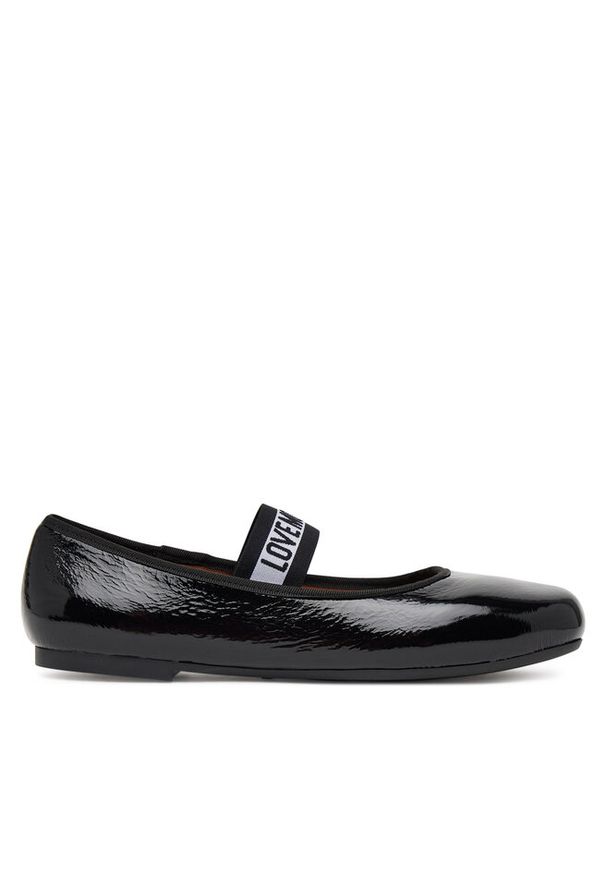 Love Moschino - Baleriny LOVE MOSCHINO. Kolor: czarny