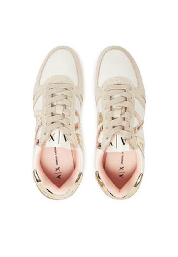 Armani Exchange Sneakersy XDX031 XV137 U601 Różowy. Kolor: różowy. Materiał: skóra
