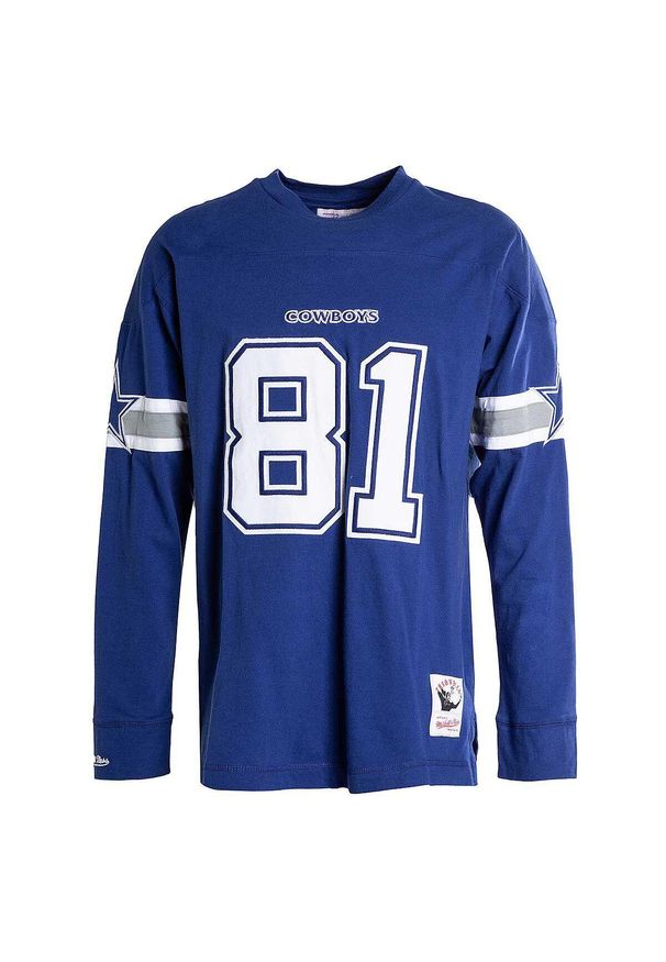 Mitchell & Ness - Dżersej z długim rękawem Dallas Cowboys number. Kolor: niebieski. Materiał: jersey. Długość rękawa: długi rękaw. Długość: długie