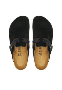 Birkenstock Klapki Boston Braided 1030497 Czarny. Kolor: czarny. Materiał: skóra, zamsz #5