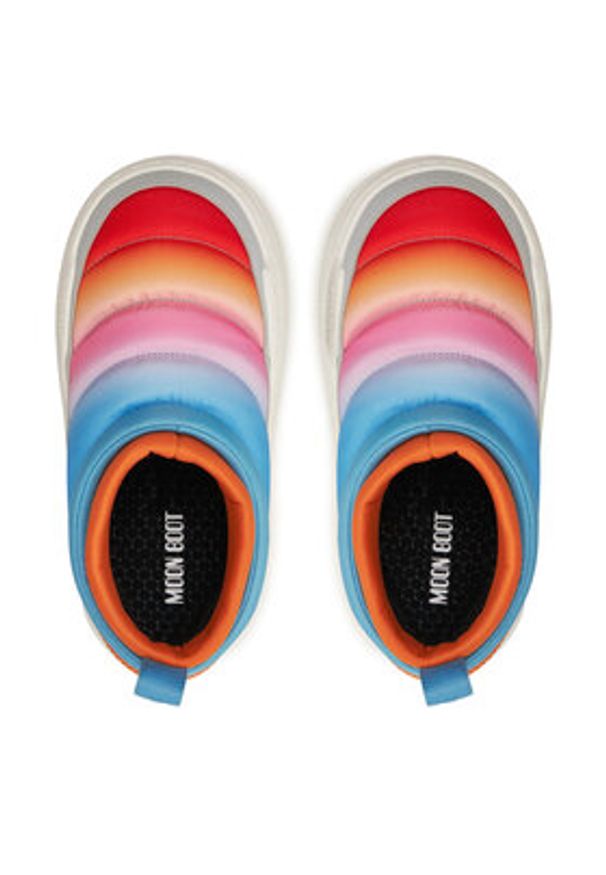 Moon Boot Botki Park Soft Sunrise 80D2470040 Kolorowy. Materiał: skóra. Wzór: kolorowy