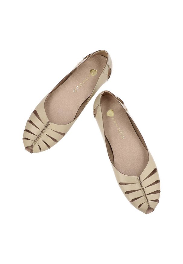 Beżowe Półbuty Armodo Wygodne Obuwie Damskie. Okazja: na co dzień. Kolor: beżowy. Styl: casual