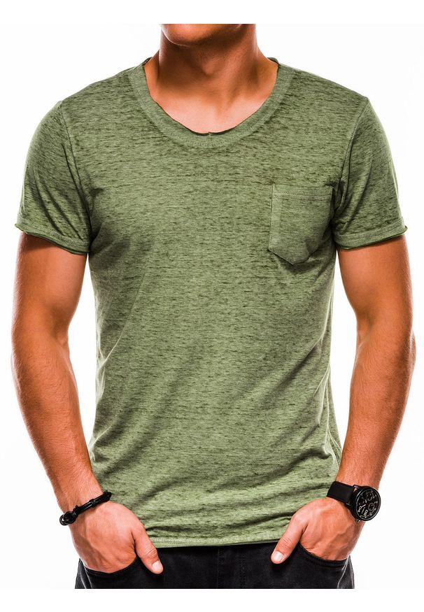 Zielony t-shirt Ombre Clothing