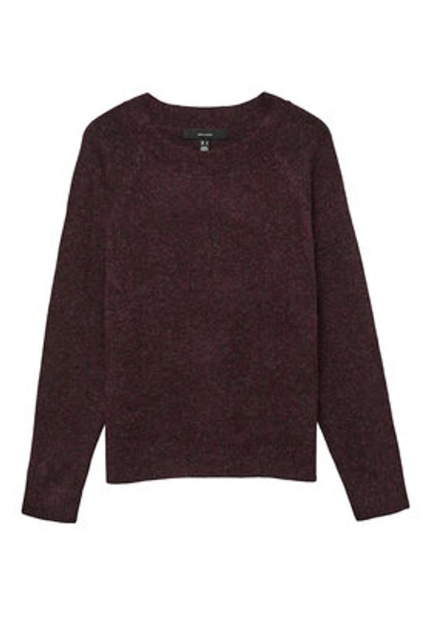 Vero Moda Sweter Doffy 10201022 Bordowy Regular Fit. Kolor: czerwony. Materiał: syntetyk