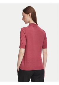 BOSS Polo Fidenka 50545015 Czerwony Regular Fit. Typ kołnierza: polo. Kolor: czerwony. Materiał: wełna #4