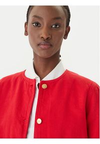 TOMMY HILFIGER - Tommy Hilfiger Kurtka jeansowa WW0WW48591 Pomarańczowy Regular Fit. Kolor: pomarańczowy. Materiał: bawełna #8