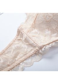 Intica - Biustonosz balkonetka push-up koronkowy z kokardkami Hafize. Kolor: biały. Materiał: koronka. Rodzaj stanika: push-up #6