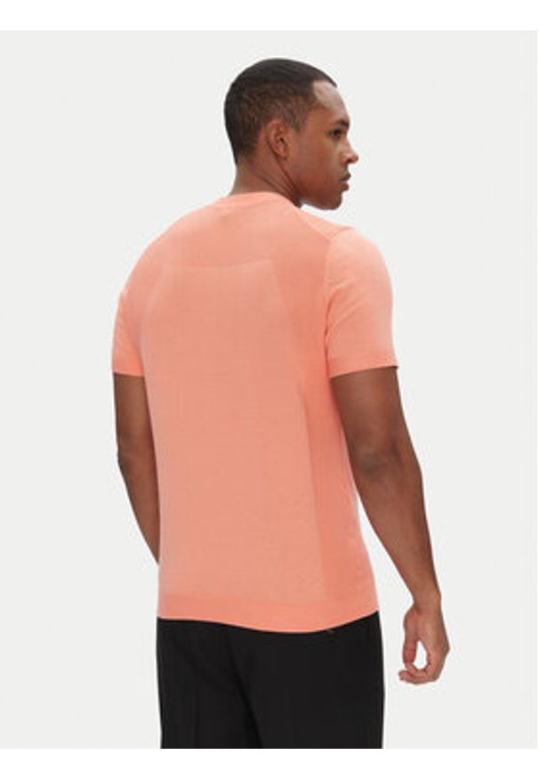 BOSS T-Shirt Momentum_Lite_T24 50520683 Czerwony Regular Fit. Kolor: pomarańczowy. Materiał: syntetyk, bawełna