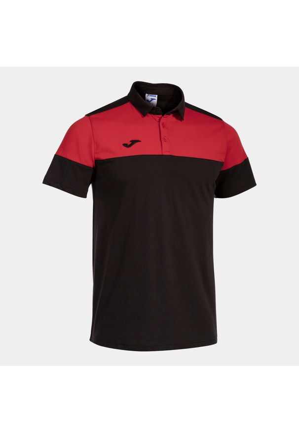 Polo Joma Crew V. Typ kołnierza: polo. Kolor: wielokolorowy, czarny, czerwony. Materiał: bawełna, materiał. Sport: piłka nożna